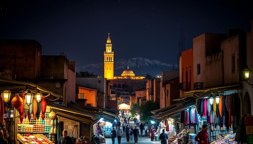 Marrakech city night