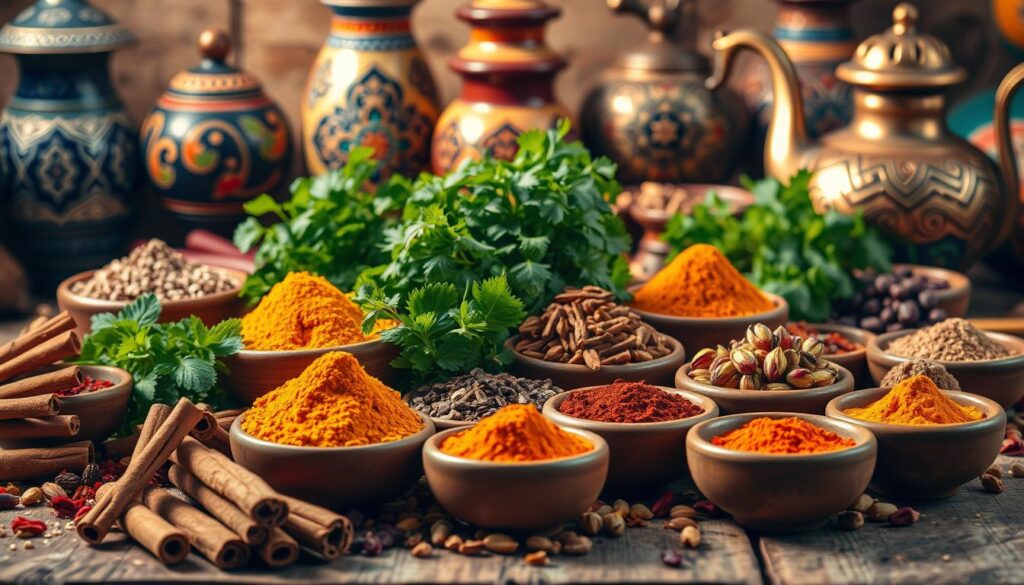 Moroccan spices and aromatics